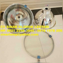 Lampu Industri HDK Mirror + Kaca Tempered Safety Glass